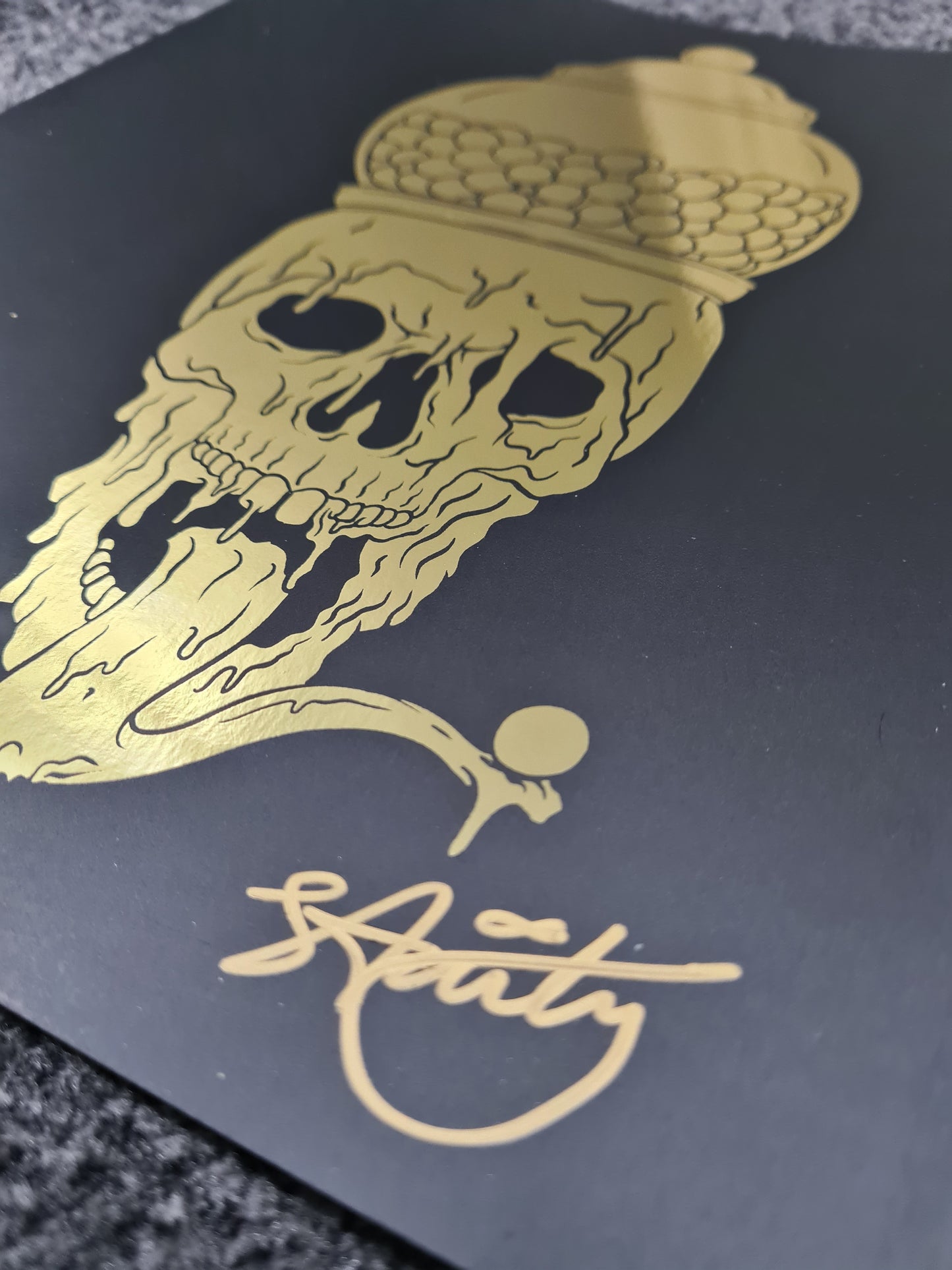 LIFE SUCKS - GOLD FOILED PRINT