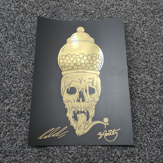 LIFE SUCKS - GOLD FOILED PRINT